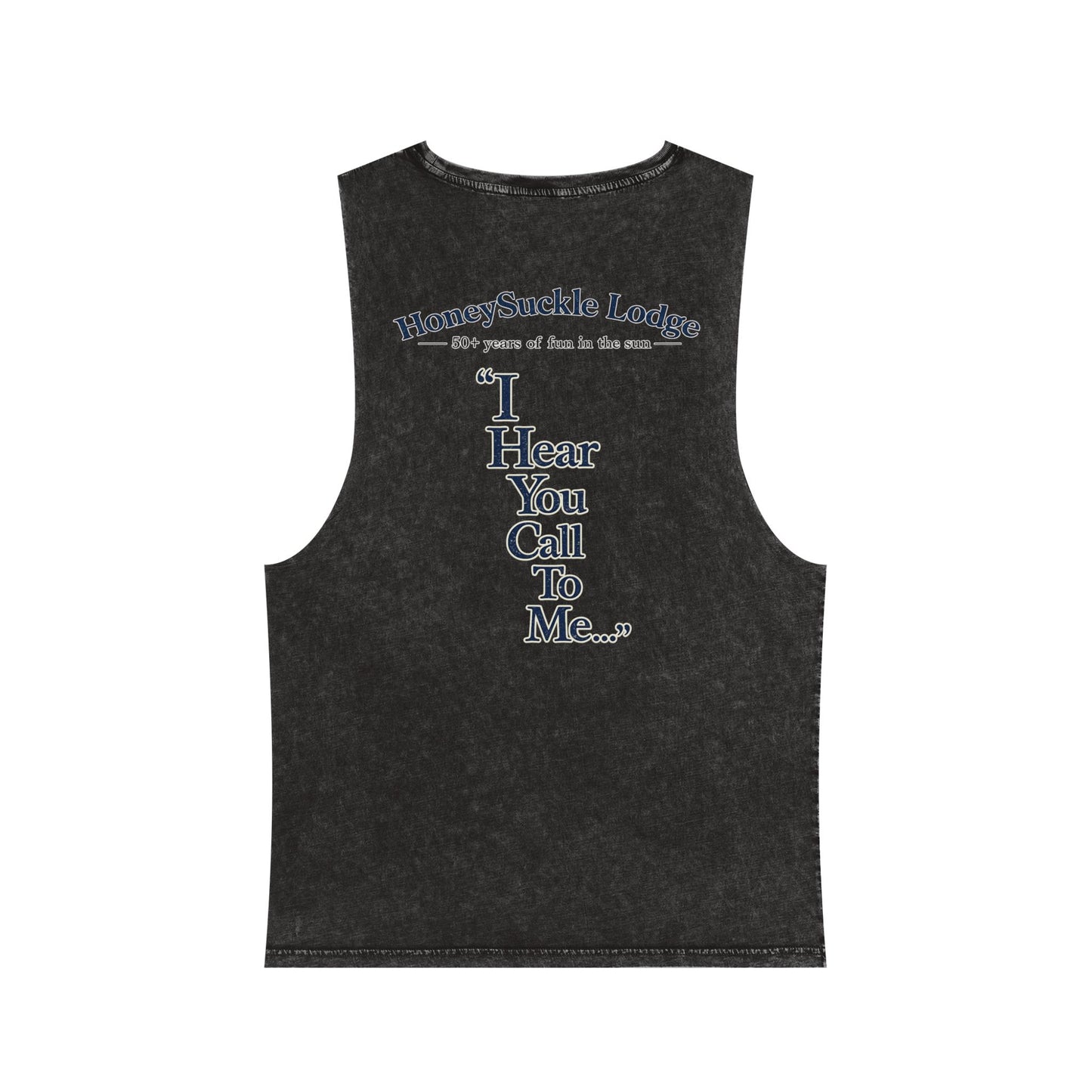 HSL Vintage Beach Tank Top — "I Hear You Call To Me" Stonewash Sleeveless Tee
