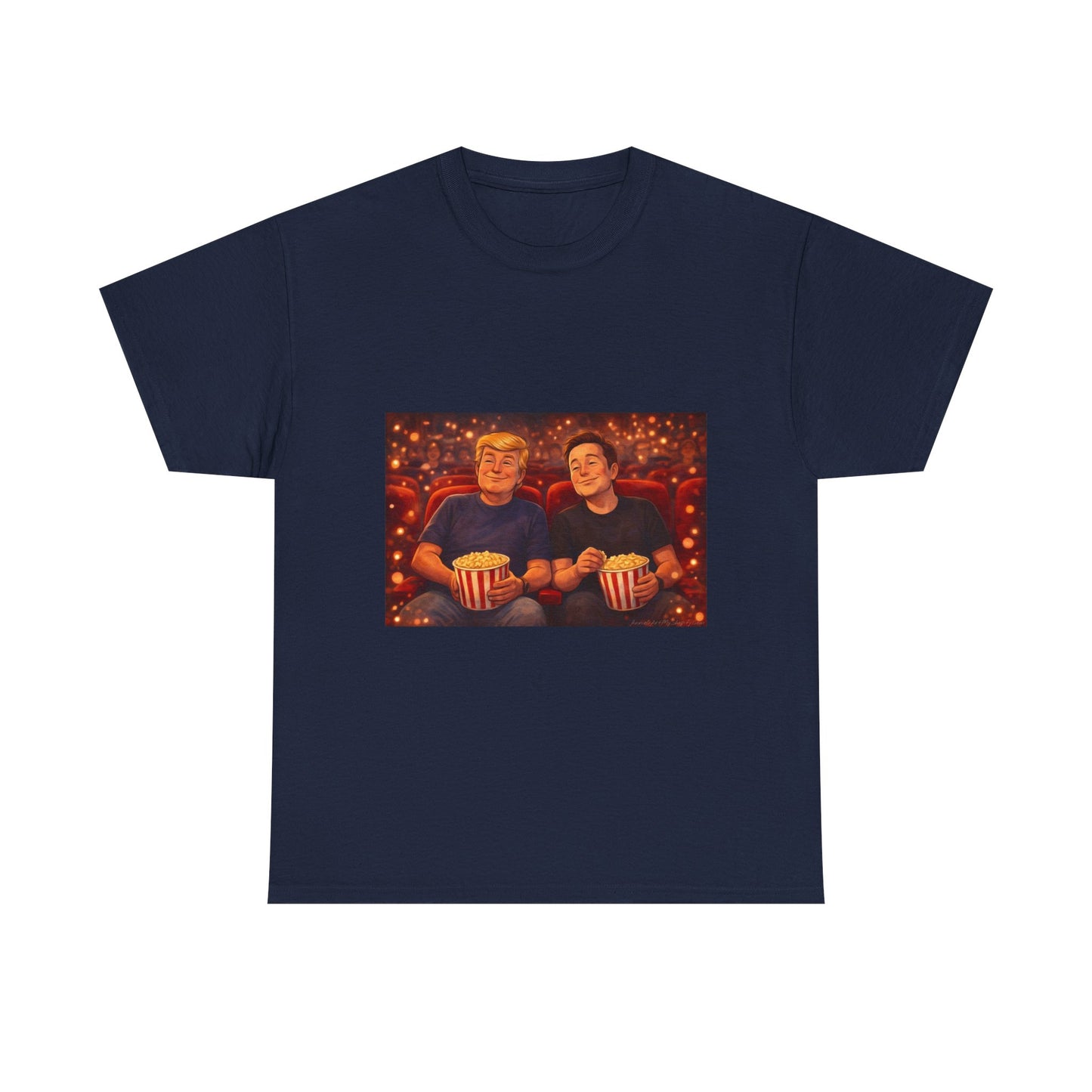 Movie Night Popcorn Tee — Cozy Couples Film Night T-Shirt