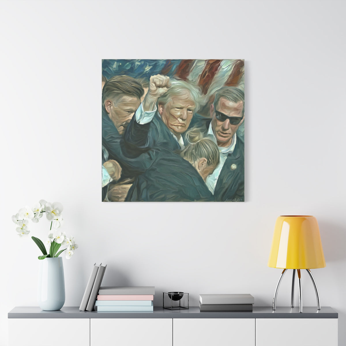 Trump ‘FIGHT!’ Fist-Raise Matte Canvas