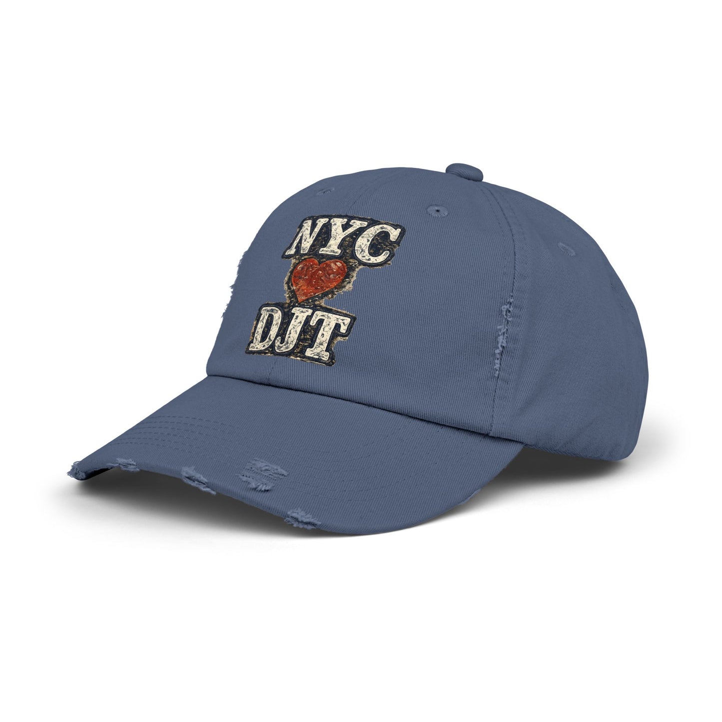 Distressed NYC❤️DJT Vintage Baseball Cap