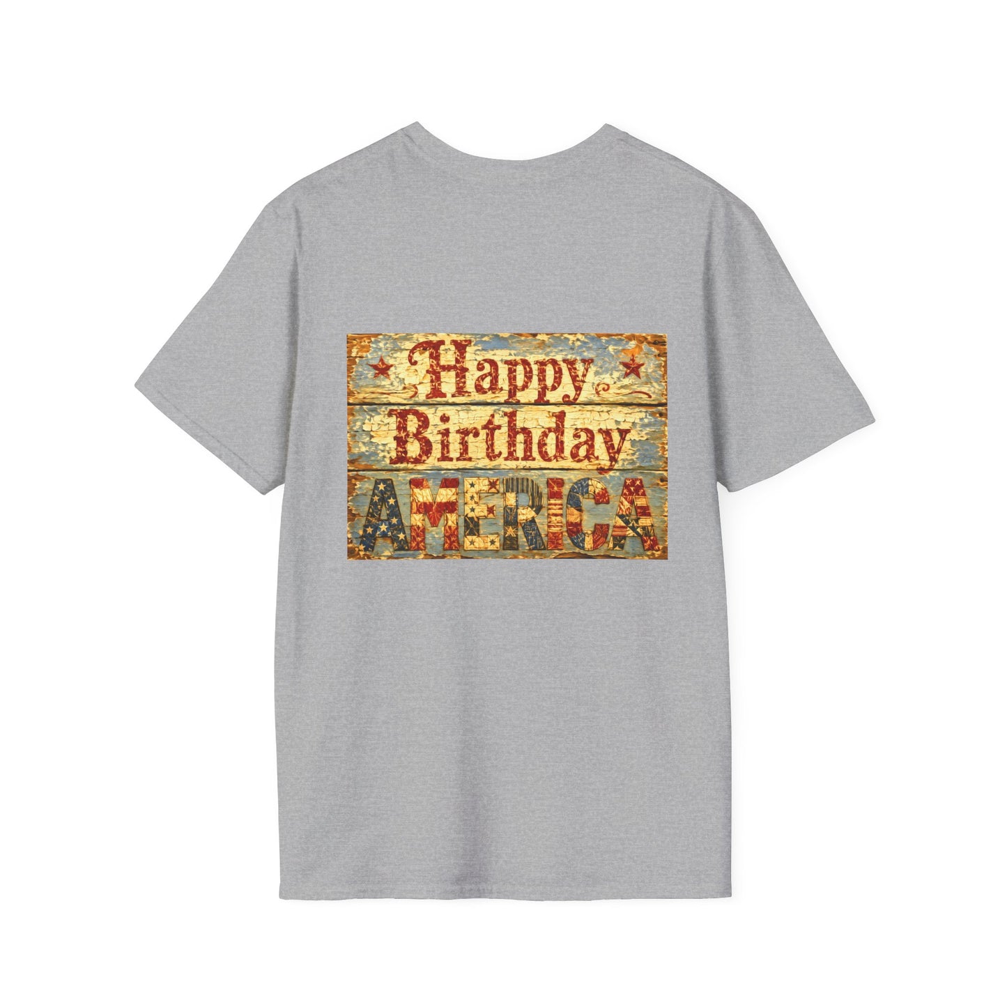 HoneySuckle Lodge 50th—America 250th Bungalow Path T-Shirt —Front & Back Design- Happy 250th Anniversary USA Patriotic Tee
