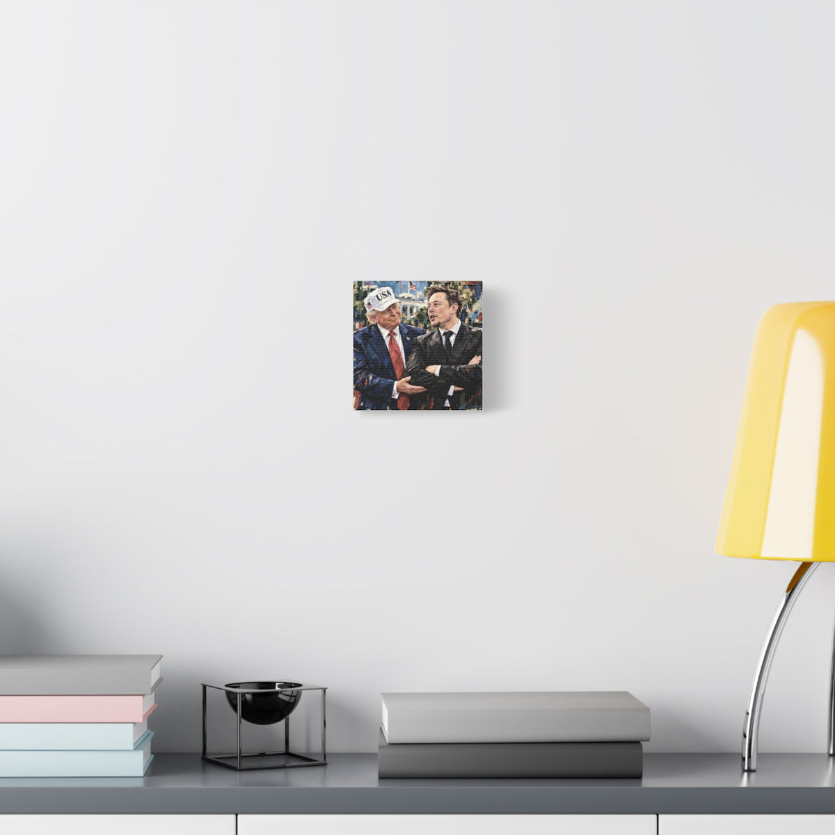 President Trump & Elon Musk Portrait Canvas