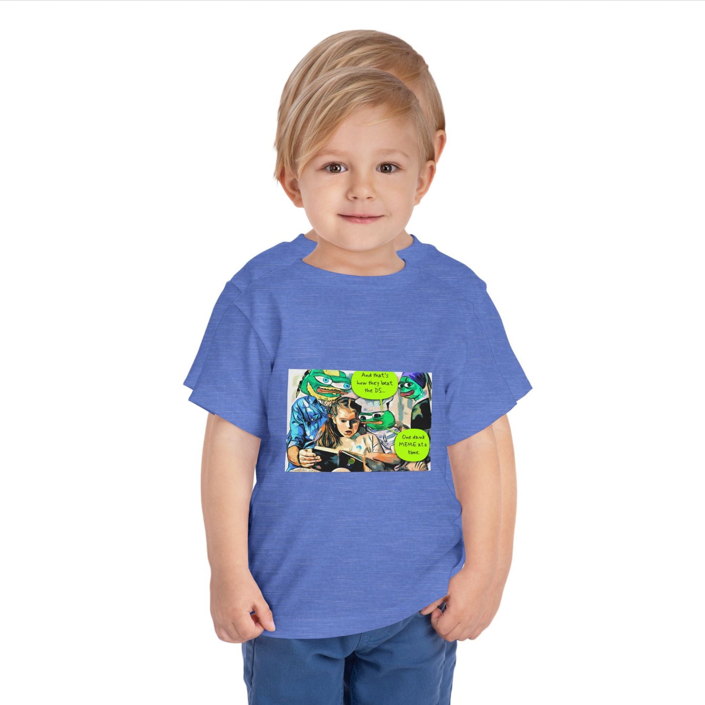 Grandkids of Anons Toddler Tee — Funny Frog Meme Family Gaming Graphic