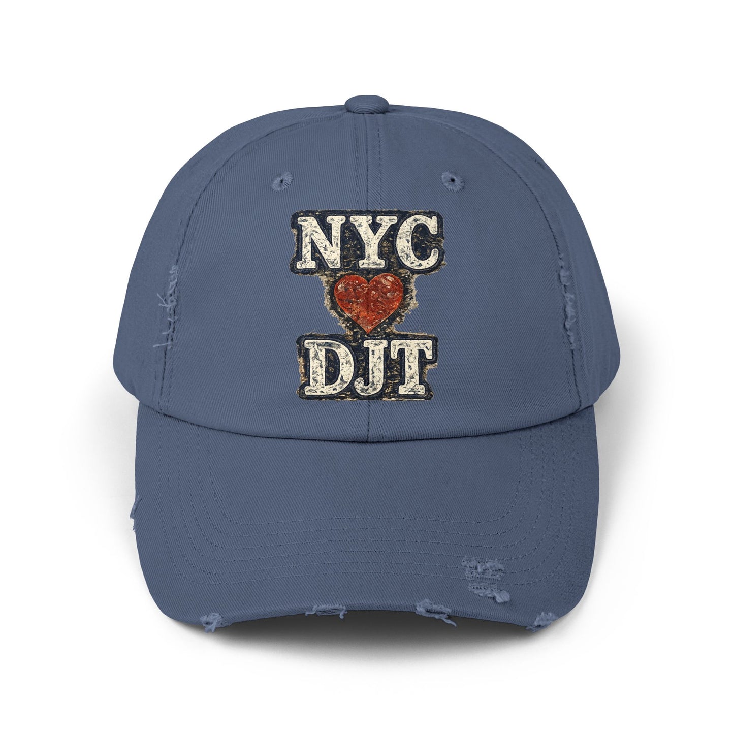 Distressed NYC❤️DJT Vintage Baseball Cap