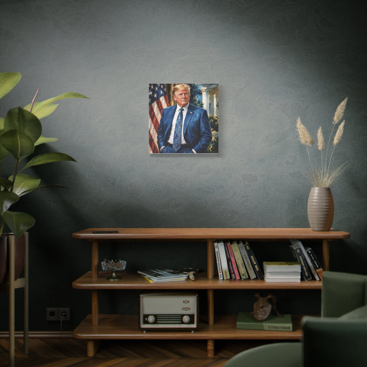 Trump Patriotic Presidential Portrait Canvas