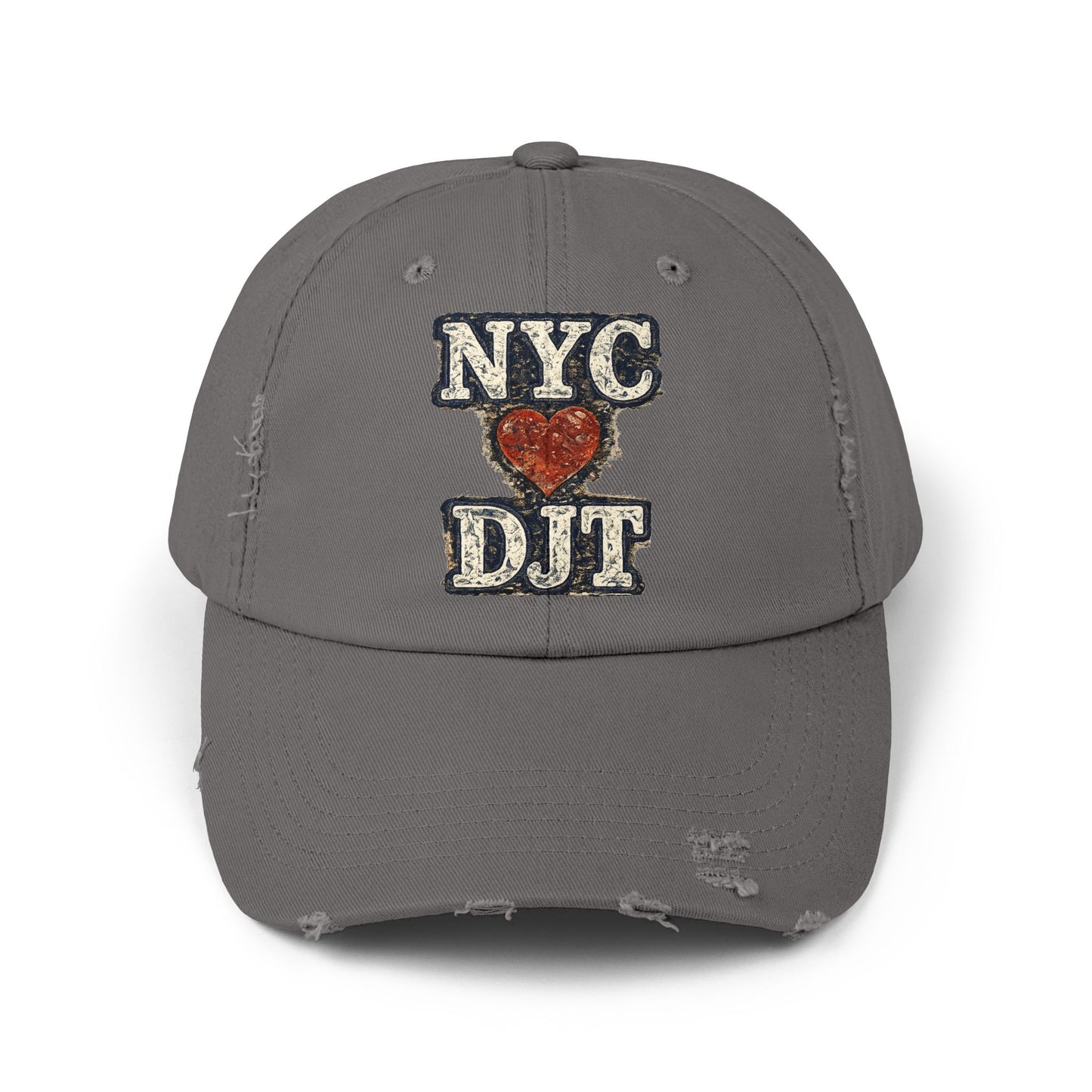 Distressed NYC❤️DJT Vintage Baseball Cap
