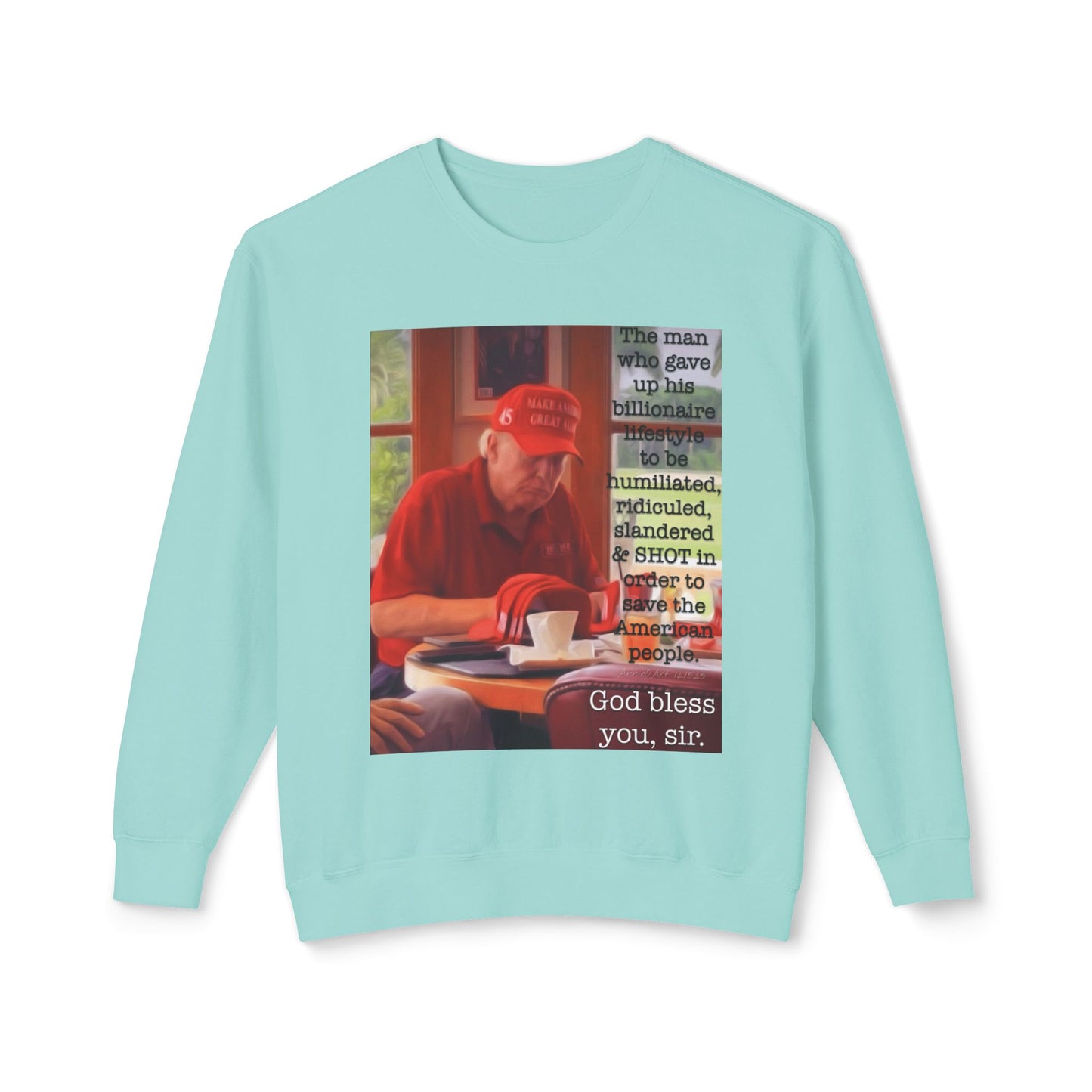 Trump 'God Bless You, Mr. President' Crewneck Sweatshirt — MAGA Tribute