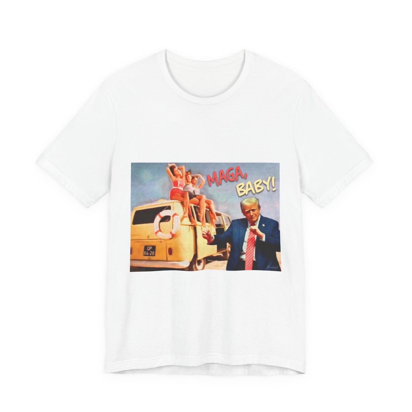 Vintage Political Graphic Tee — "MAGA Baby!"
