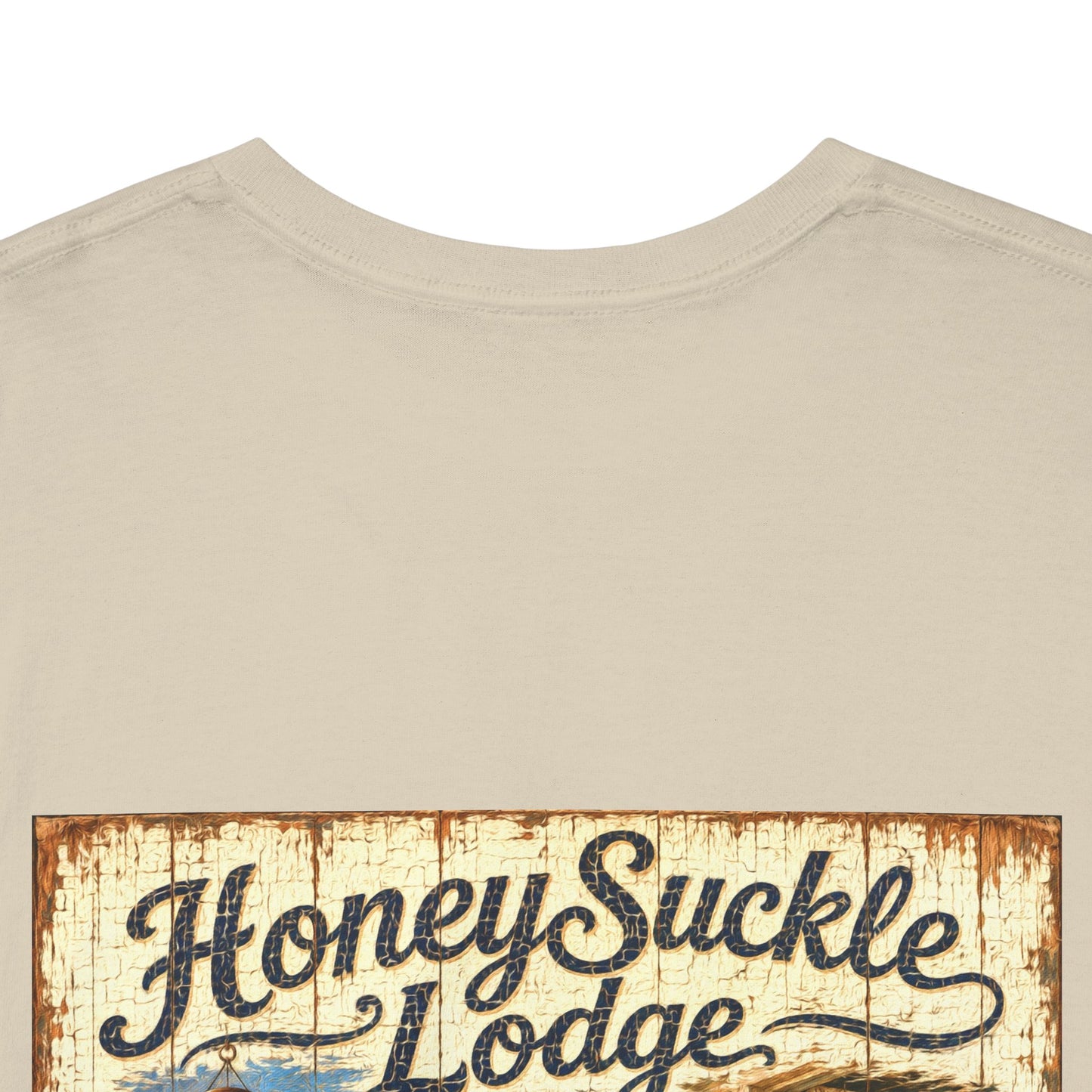 Vintage Beach T‑Shirt — 'Honeysuckle Lodge: 50+ Years of Endless Summer' Retro Seaside Tee