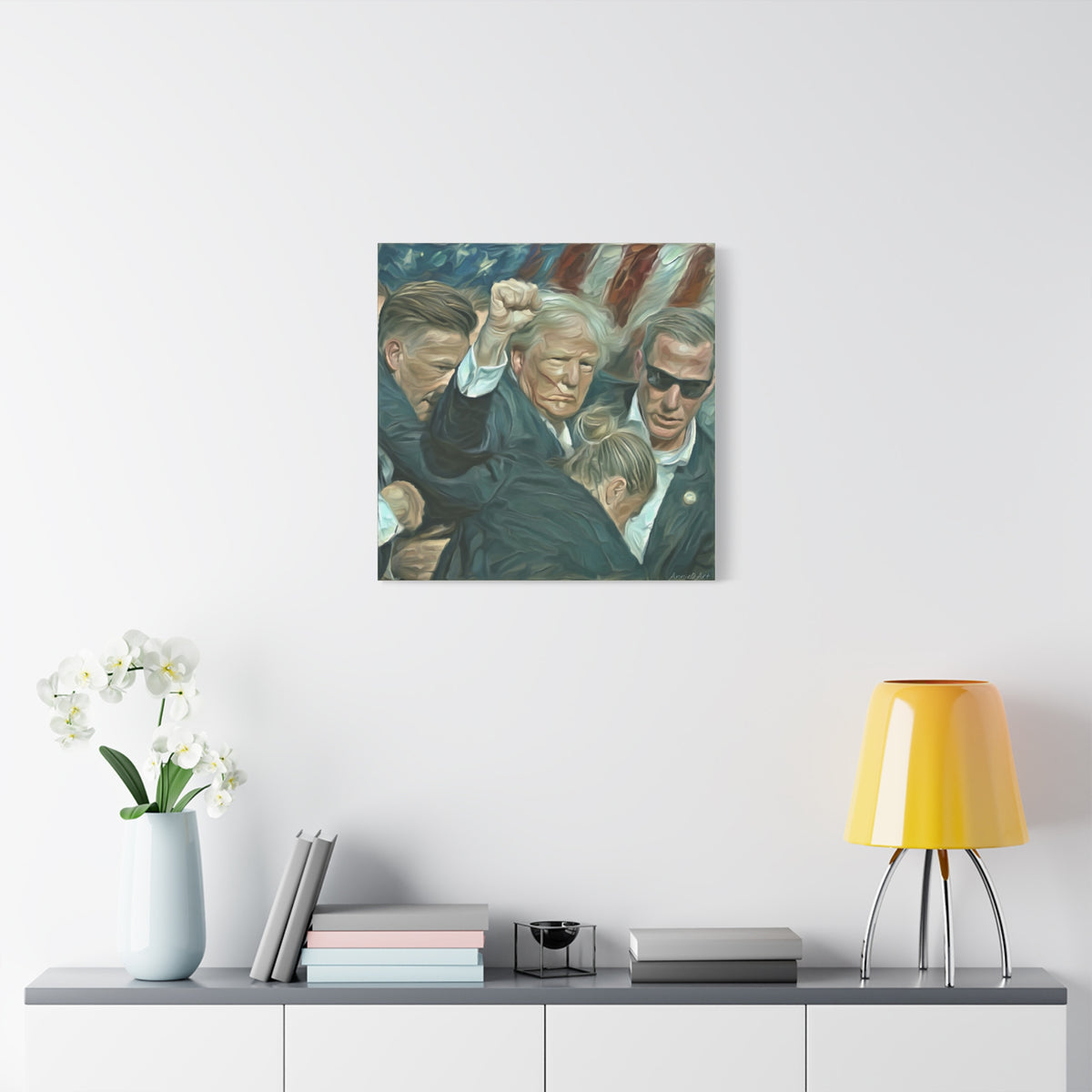 Trump ‘FIGHT!’ Fist-Raise Matte Canvas