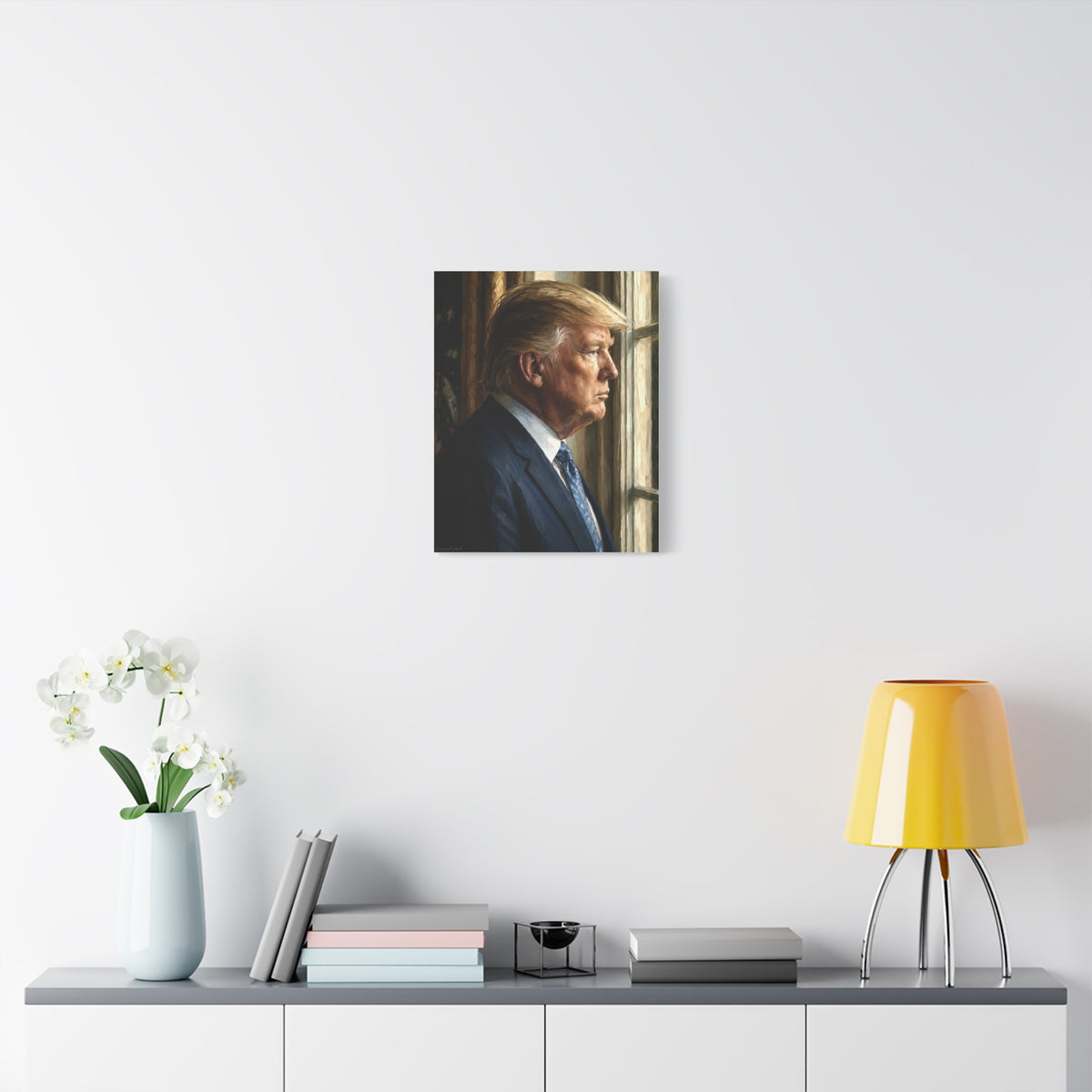 ‘Weight of the World’—Trump Portrait Canvas Print