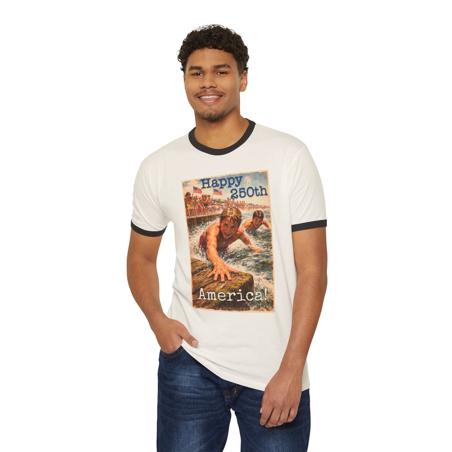 250th Ringer T-Shirt— Happy 250th America!