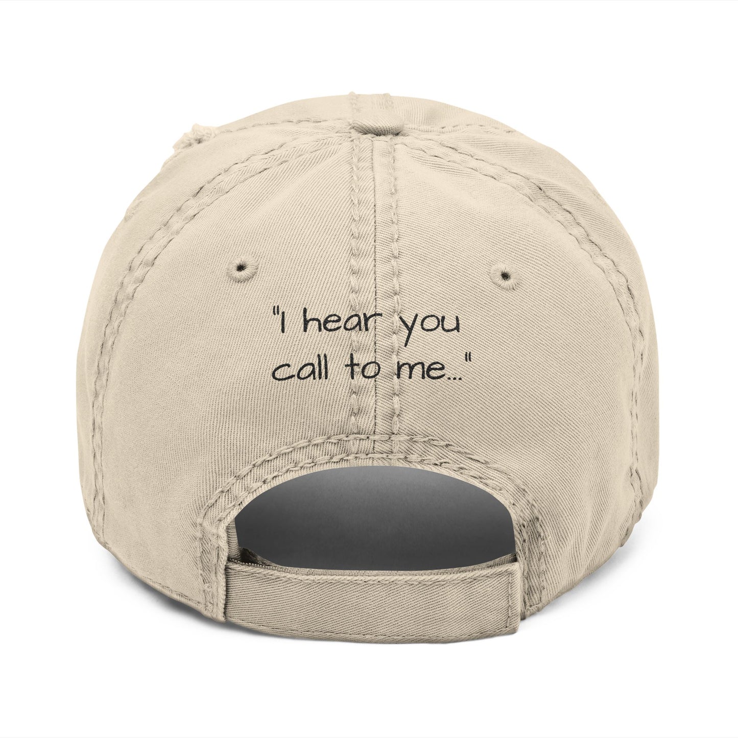 ‘Endless Summer’ & ‘I hear you call to me…’ Distressed Dad (or Mom) Hat — Embroidered Beach Bungalow Vibes Cap