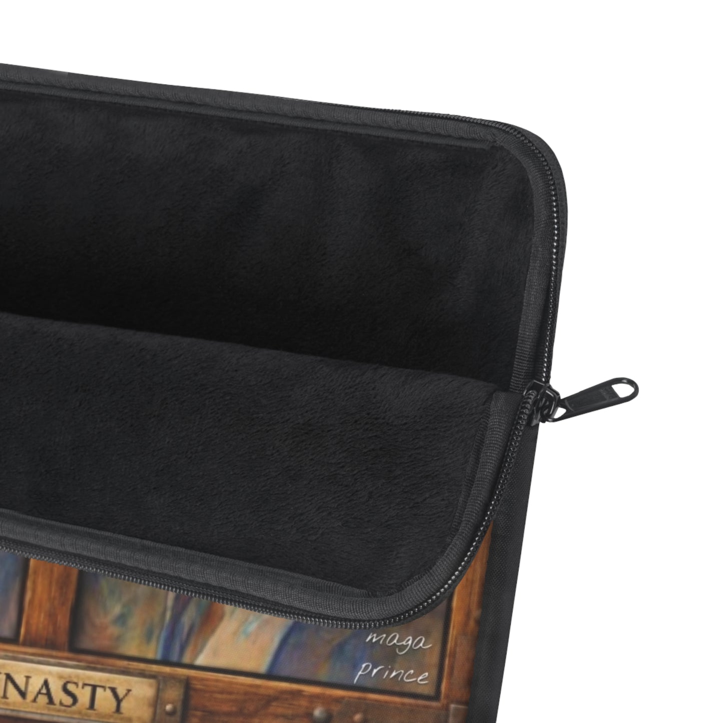 Laptop Sleeve — Trump “DYNASTY” Vintage Oil Painting Twin Portraits Barron & Donald Trump