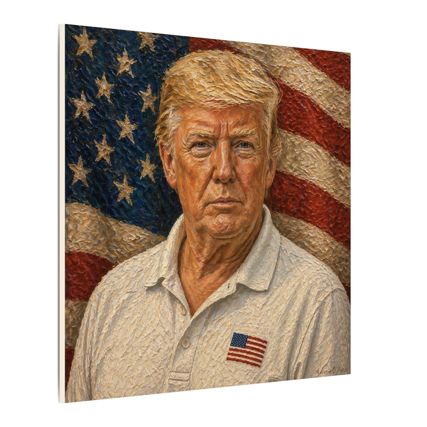 Trump Patriotic Portrait Canvas Print