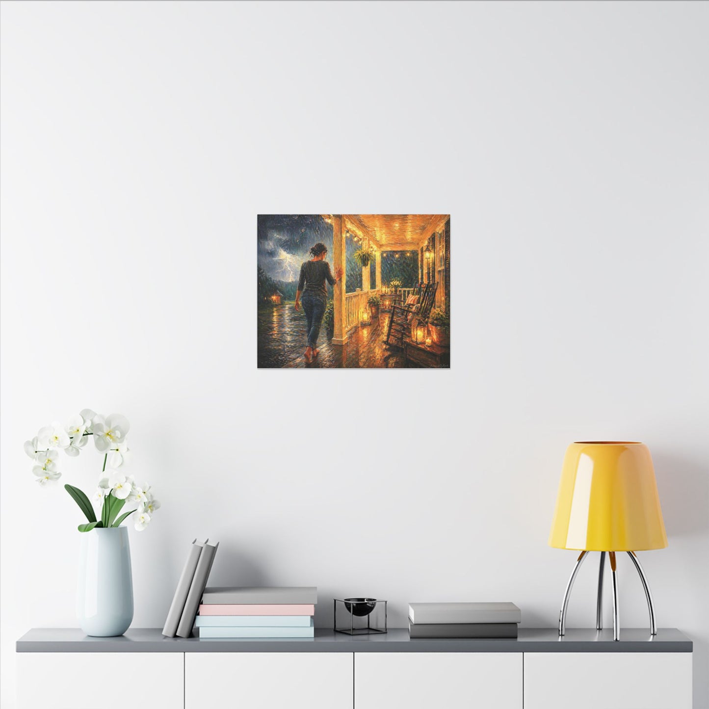 ‘Front Porch America—Coming in out of the Storm’—Matte Canvas, Stretched, 0.75" (Multi-Size)