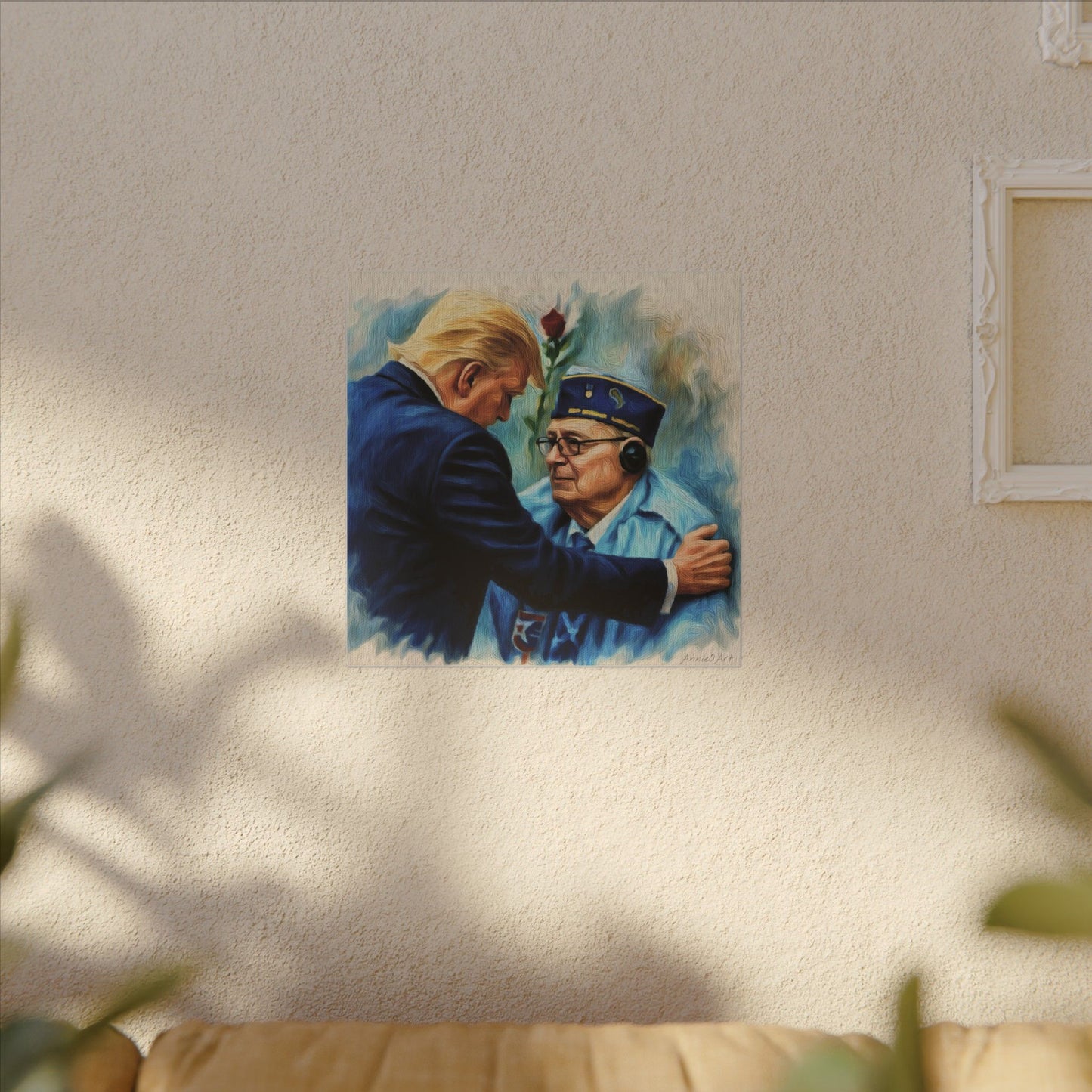 Trump/Patriotic Veteran Tribute Canvas