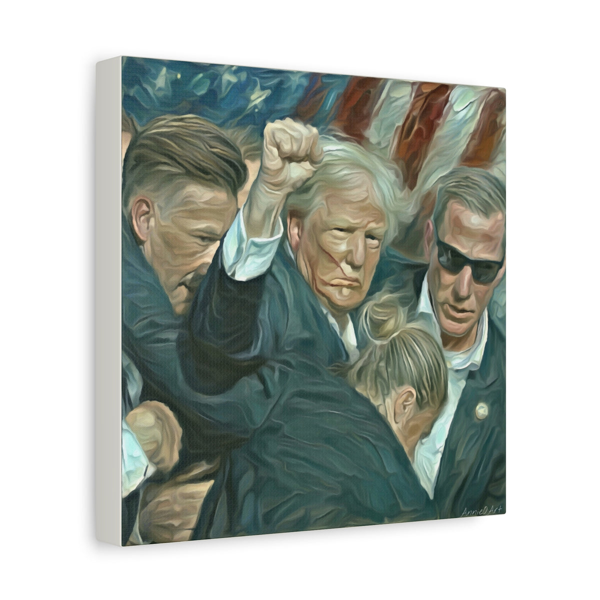 Trump ‘FIGHT!’ Fist-Raise Matte Canvas