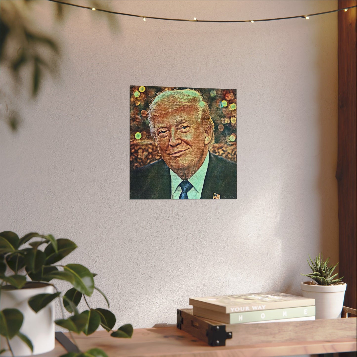 Trump Textured Watercolor Matte Poster