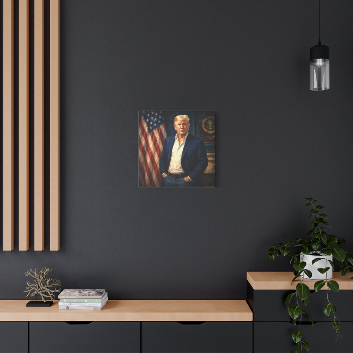 Trump Patriotic Portrait Canvas