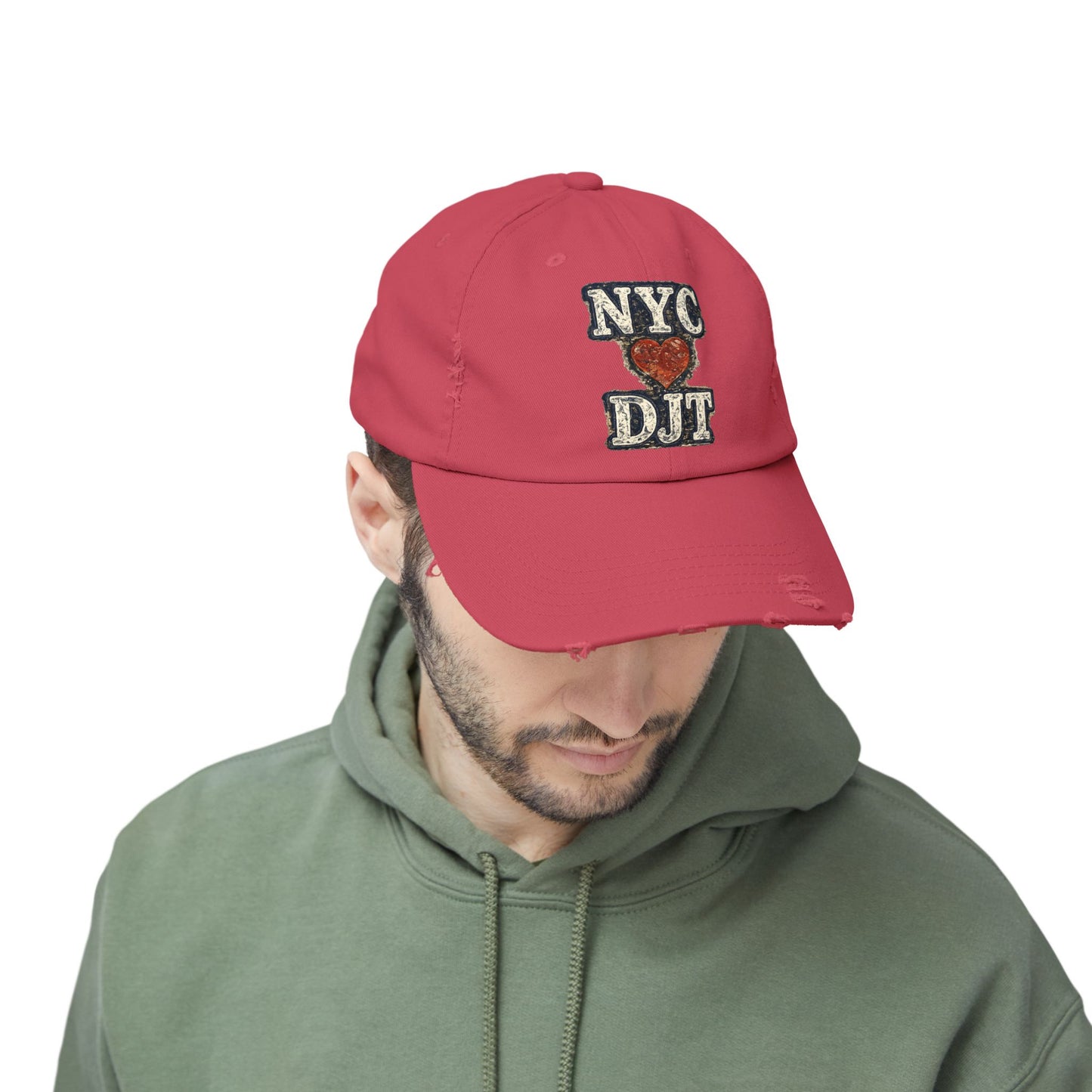 Distressed NYC❤️DJT Vintage Baseball Cap
