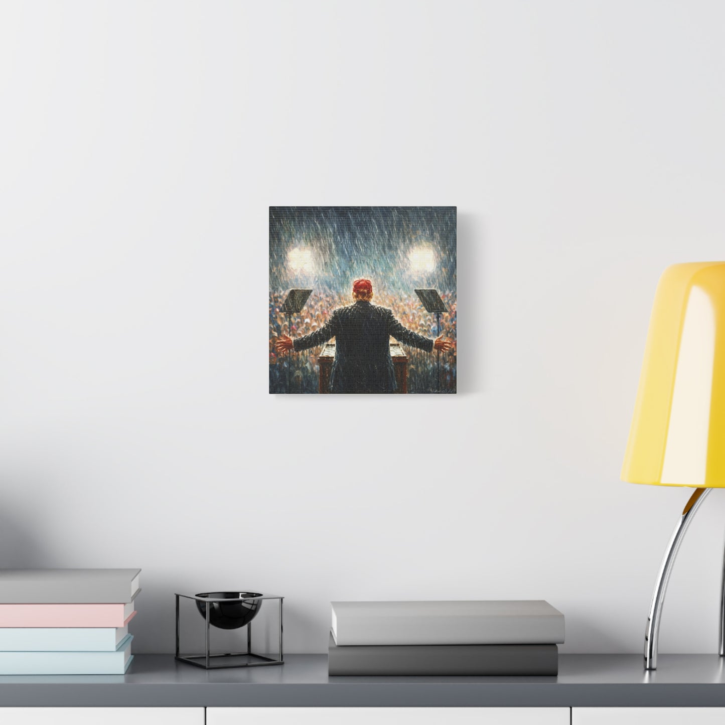 Trump Rally Canvas —Miami Rally “Baptism by Storm” Wall Art