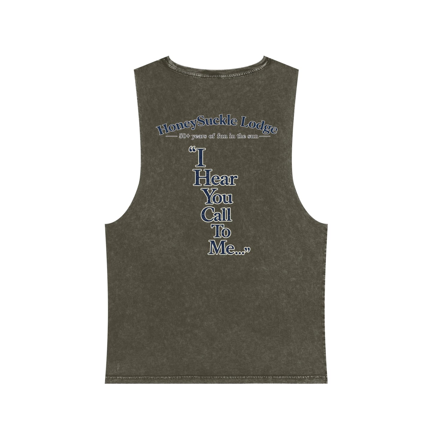 HSL Vintage Beach Tank Top — "I Hear You Call To Me" Stonewash Sleeveless Tee