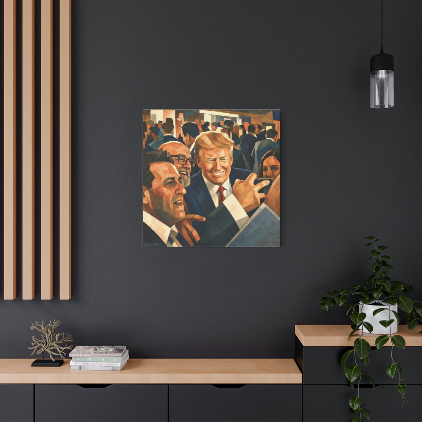 Trump Man of the People Portrait Canvas