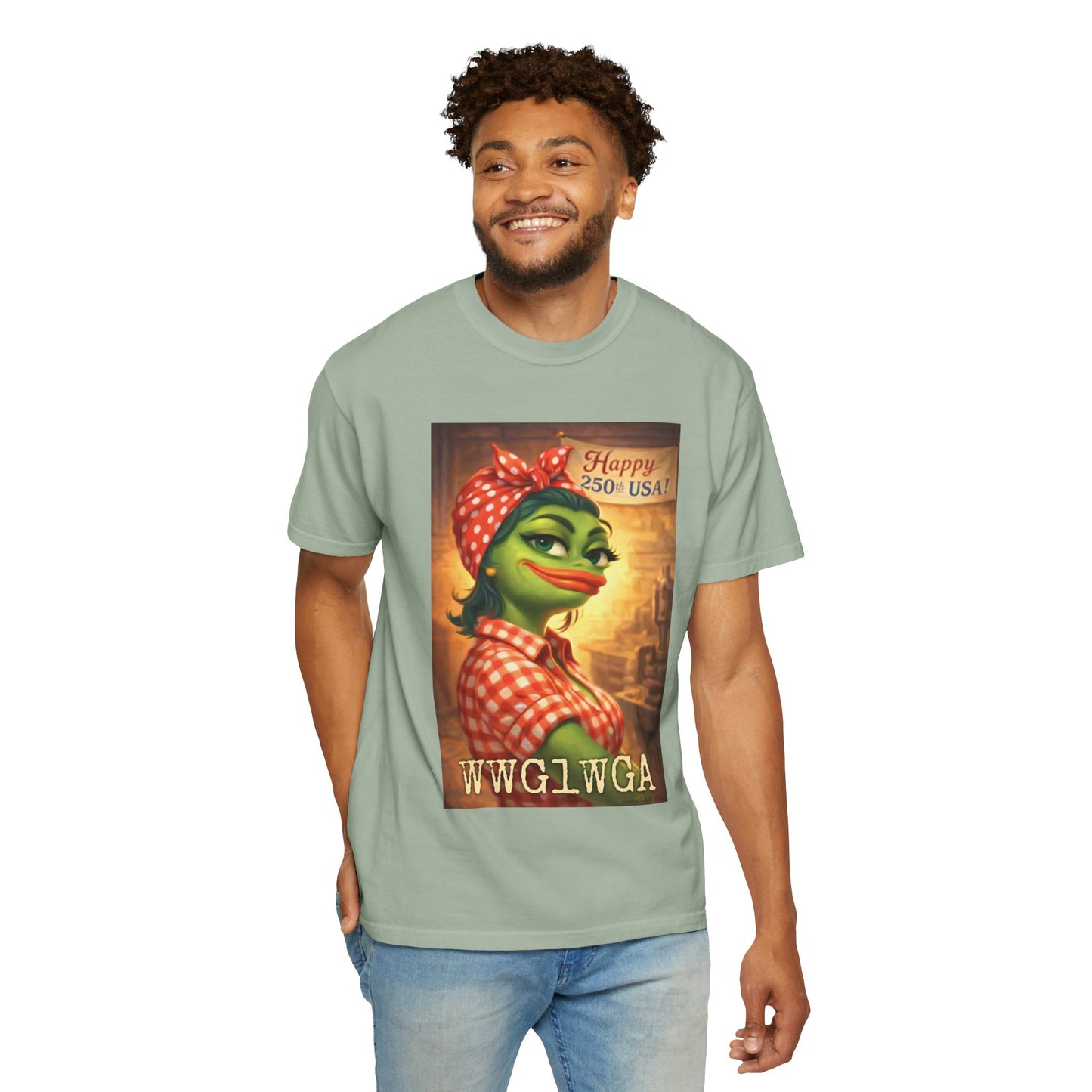 250th Celebration Patriotic T-Shirt — WWG1WGA / MAGA Tribute