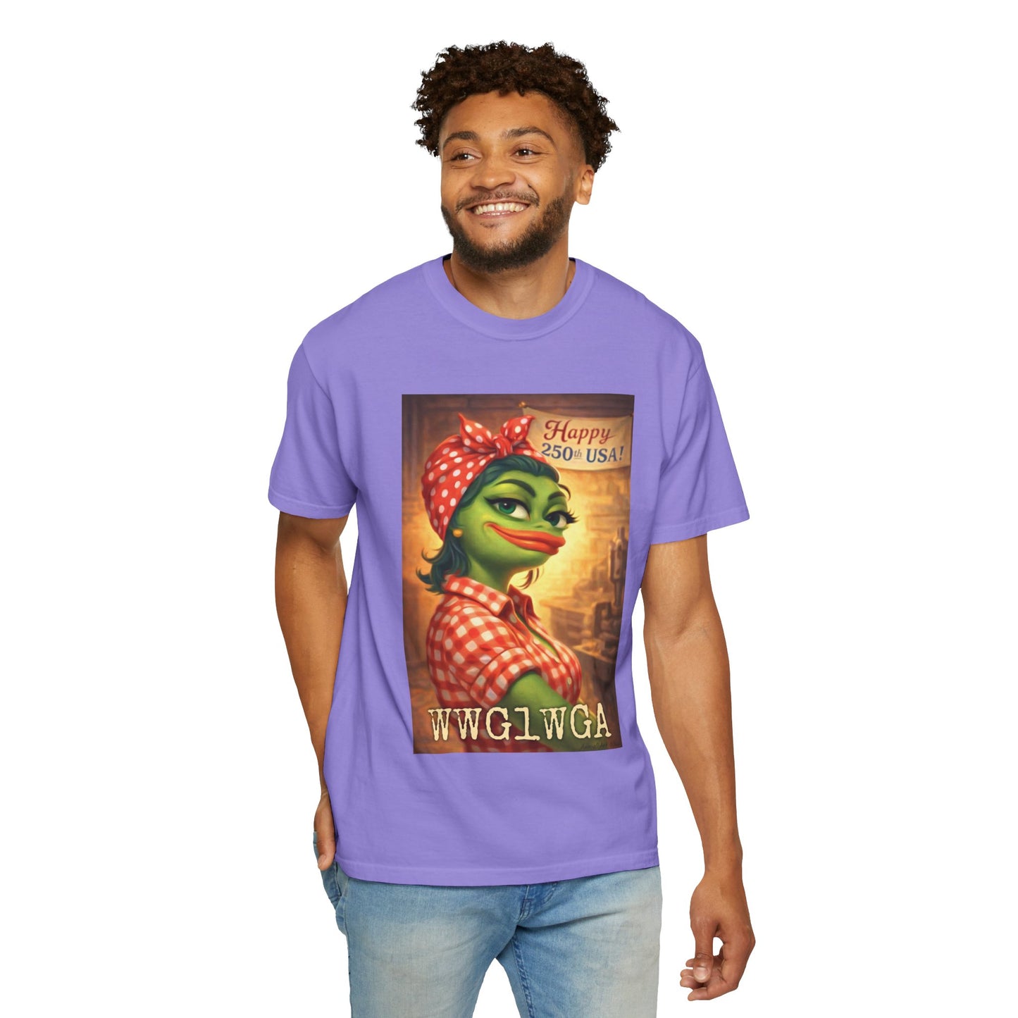 250th Celebration Patriotic T-Shirt — WWG1WGA / MAGA Tribute