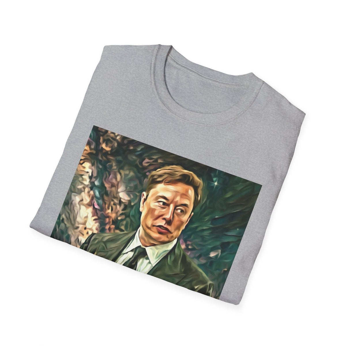 Elon Musk with Rocket— Graphic T-Shirt