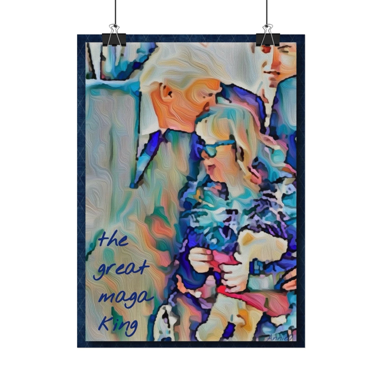 Watercolor Matte Poster — "The Great Maga King" Textured Art Print