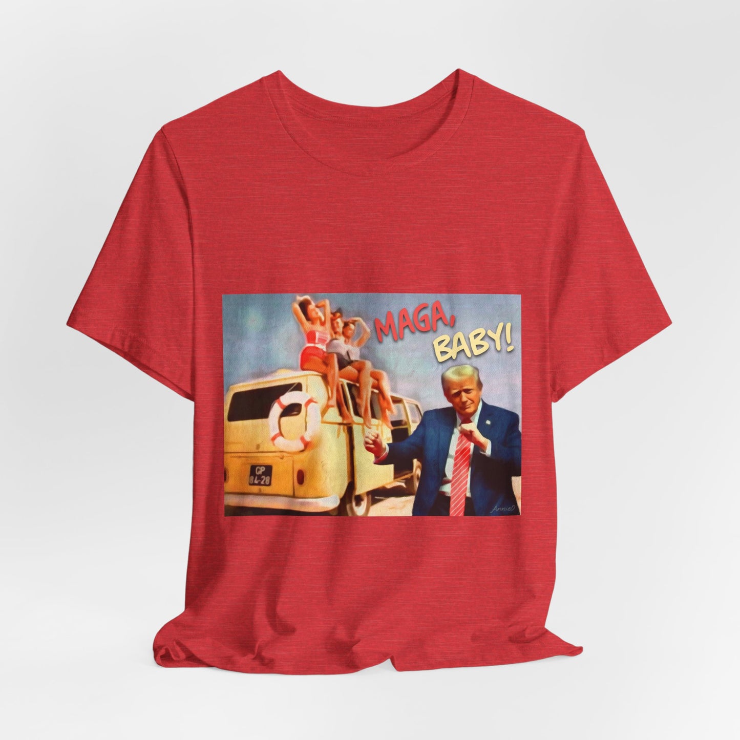 Vintage Political Graphic Tee — "MAGA Baby!"