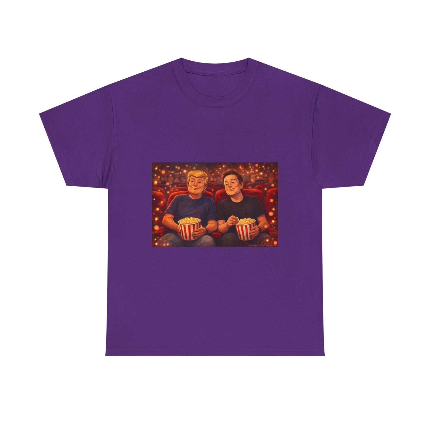 Movie Night Popcorn Tee — Cozy Couples Film Night T-Shirt
