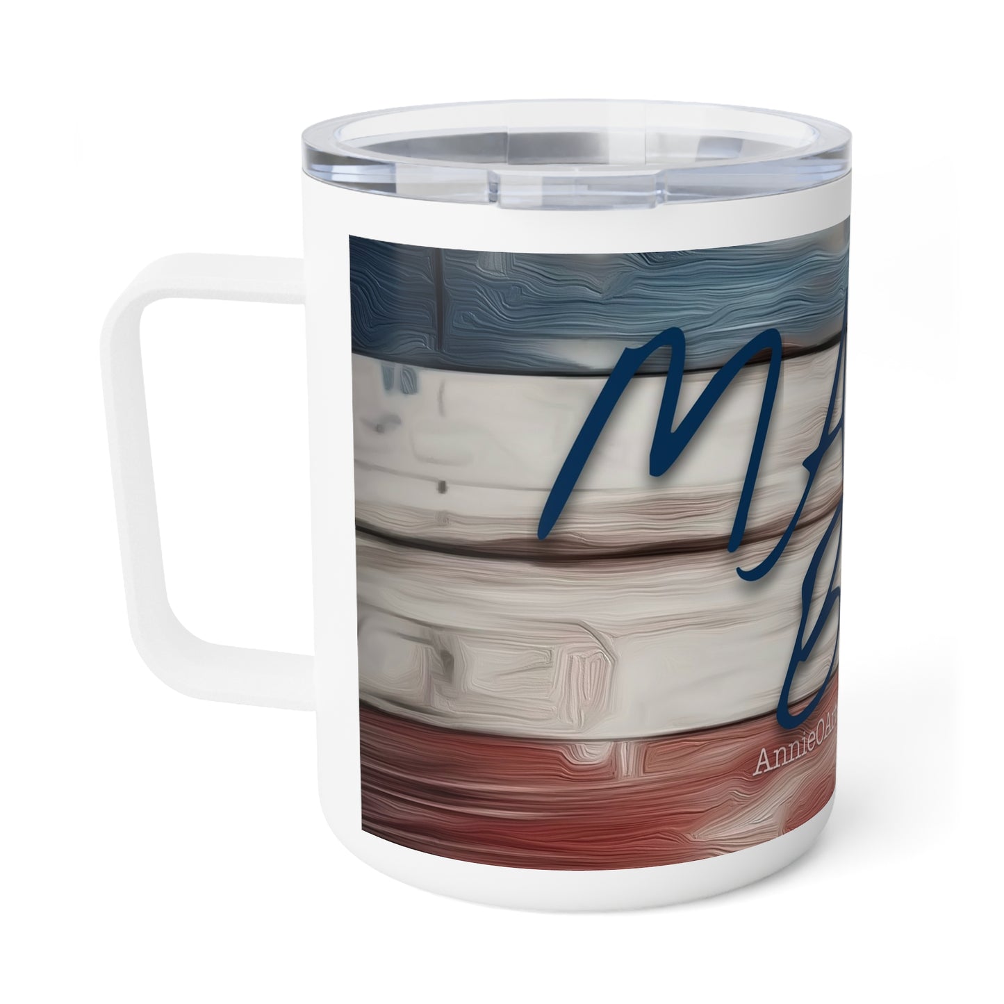 10oz Insulated Coffee Mug — 'MAGA Baby' Patriotic Red White Blue Travel Tumbler