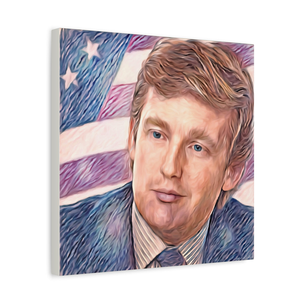 Trump Patriotic Portrait Canvas