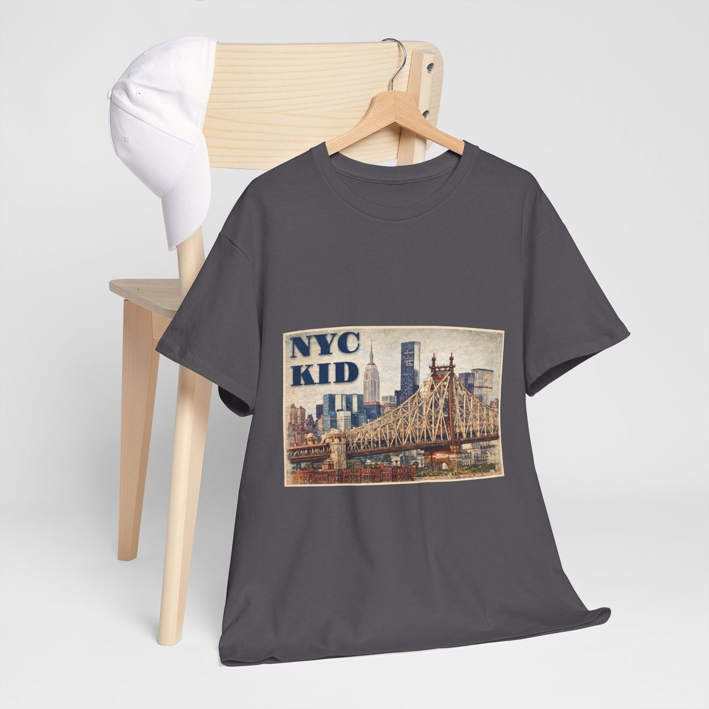 NYC Kid T-Shirt — Vintage Queensboro Bridge New York City Tee