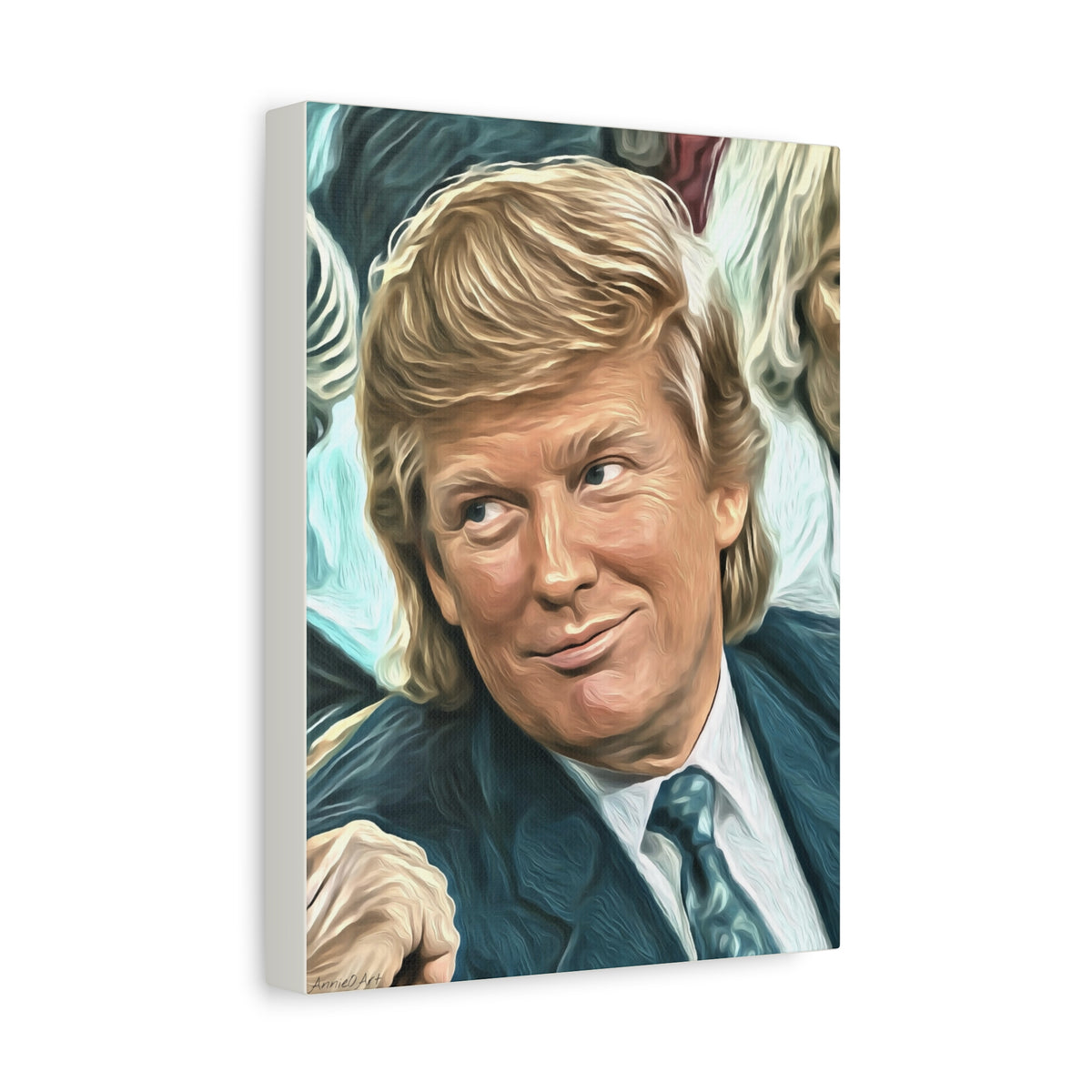 Trump Courtside Portrait Canvas