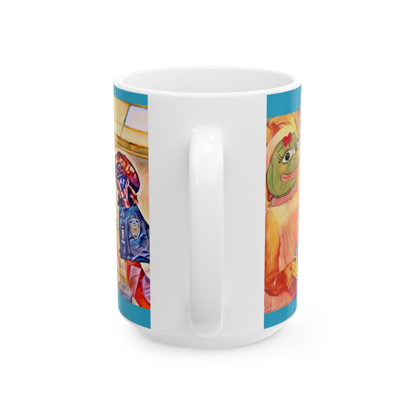 Ceramic Covfefe Mug — Colorful Pop-Art Pepe & Anime Characters Coffee Cup (11oz/15oz)