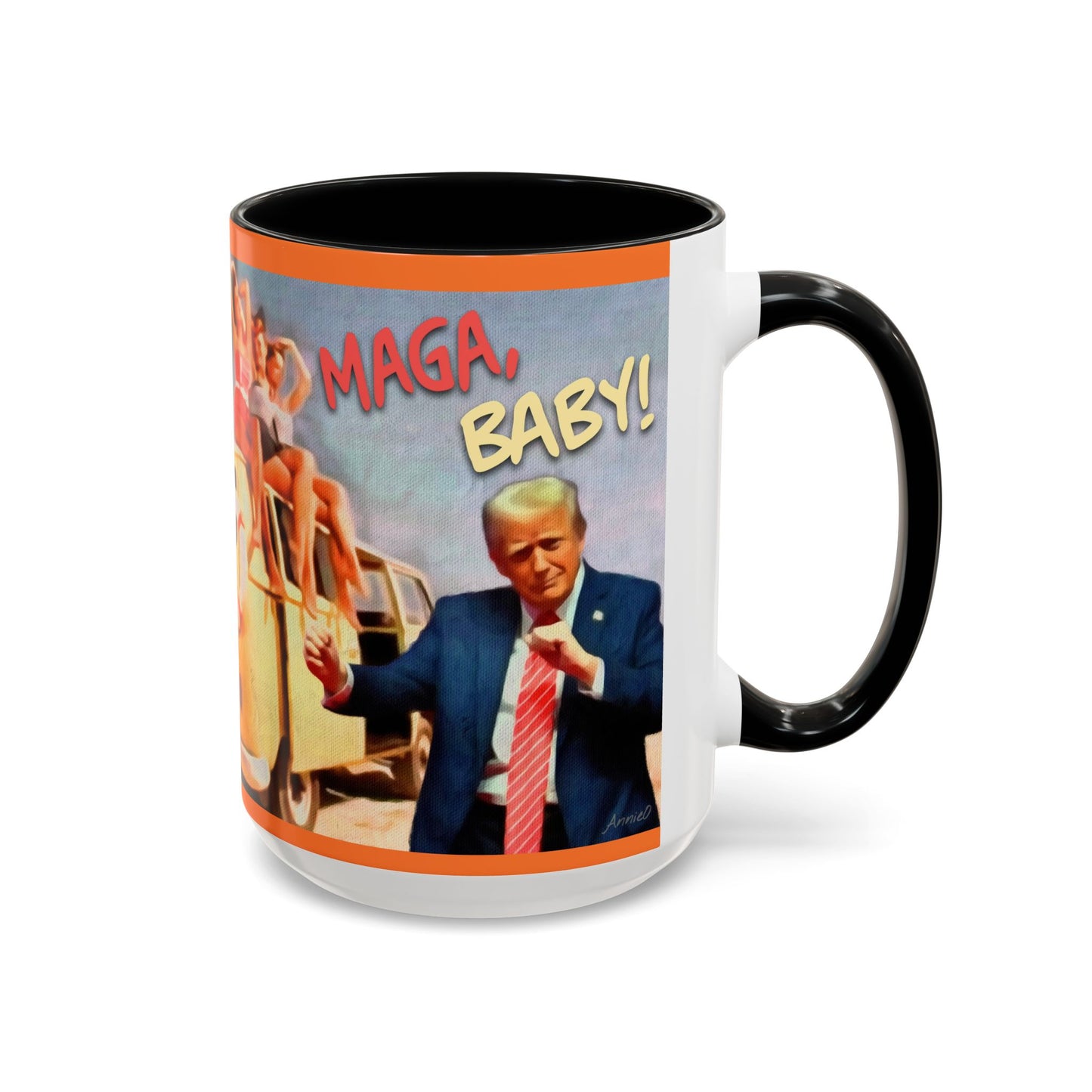 Political Novelty Covfefe Mug – "MAGA Baby" Retro Campaign Design
