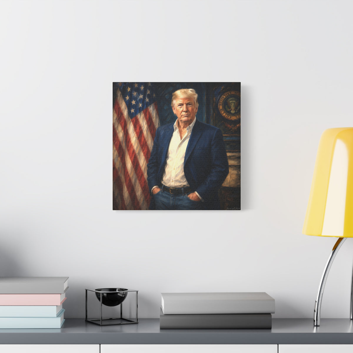 Trump Patriotic Portrait Canvas