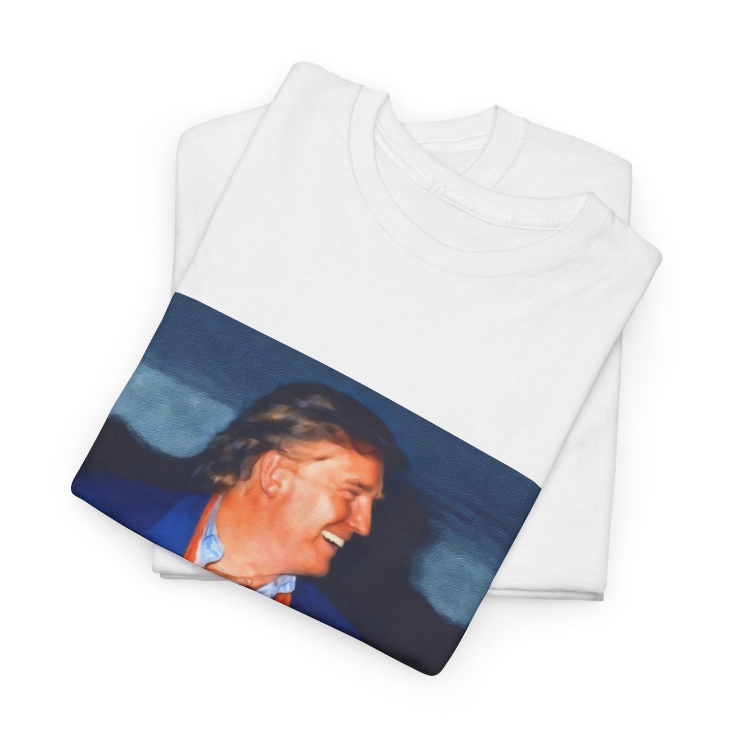 Vintage Portrait Tee with Quote – “Selfless Man, Truly Loved by All Who See It”