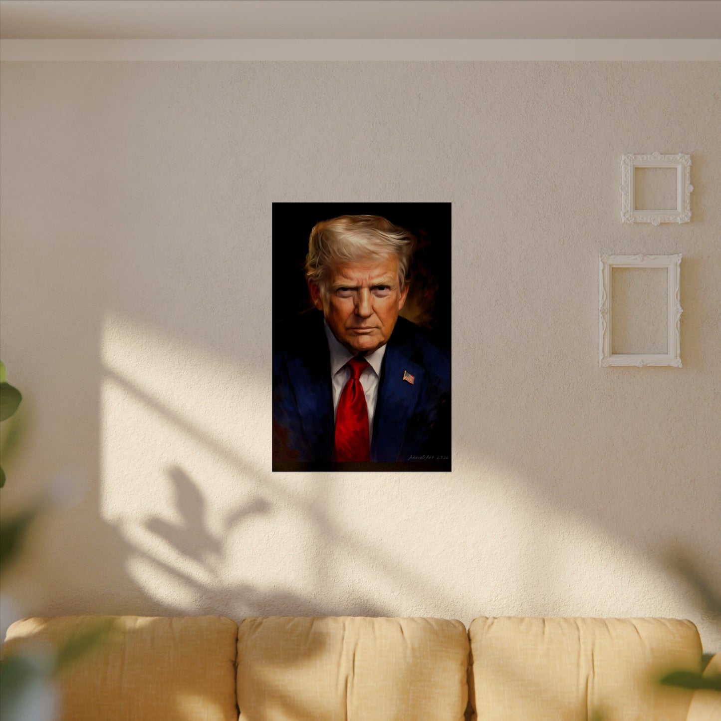 Trump Oil Portrait Poster