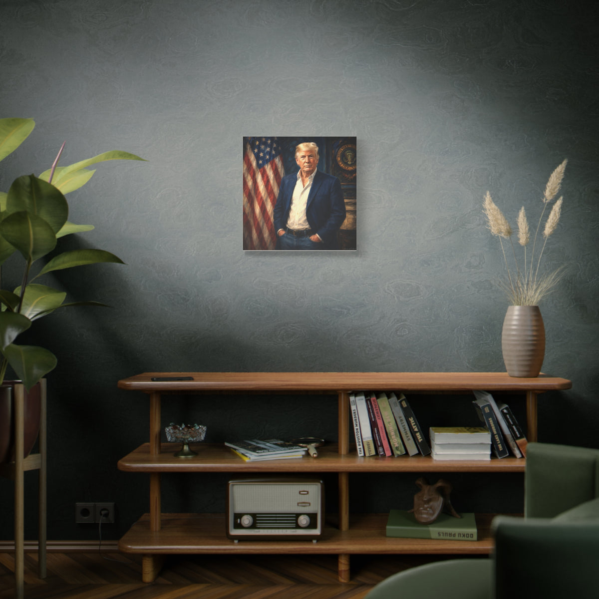 Trump Patriotic Portrait Canvas