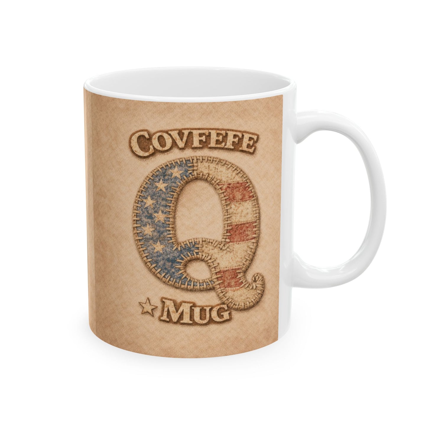 Q Covfefe Ceramic Mug —  Coffee Cup (11oz, 15oz)