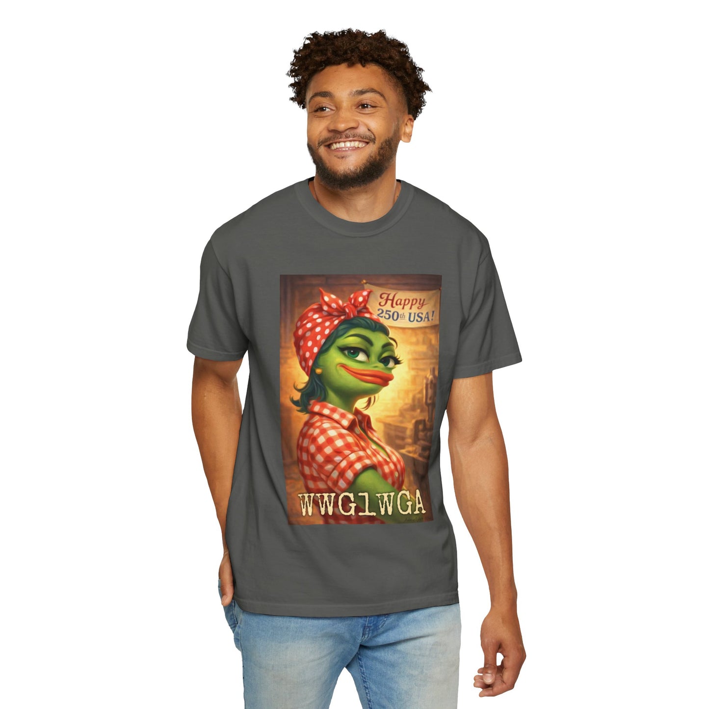 250th Celebration Patriotic T-Shirt — WWG1WGA / MAGA Tribute