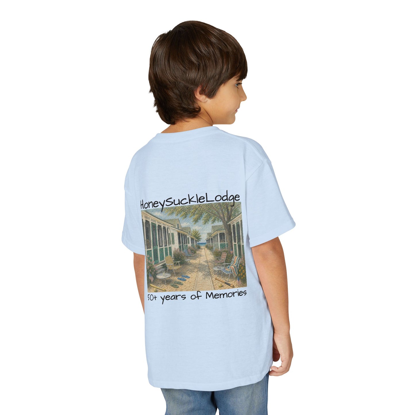 Youth Tee — "Happy 250th America!" Vintage Summer Beach Kids T‑Shirt