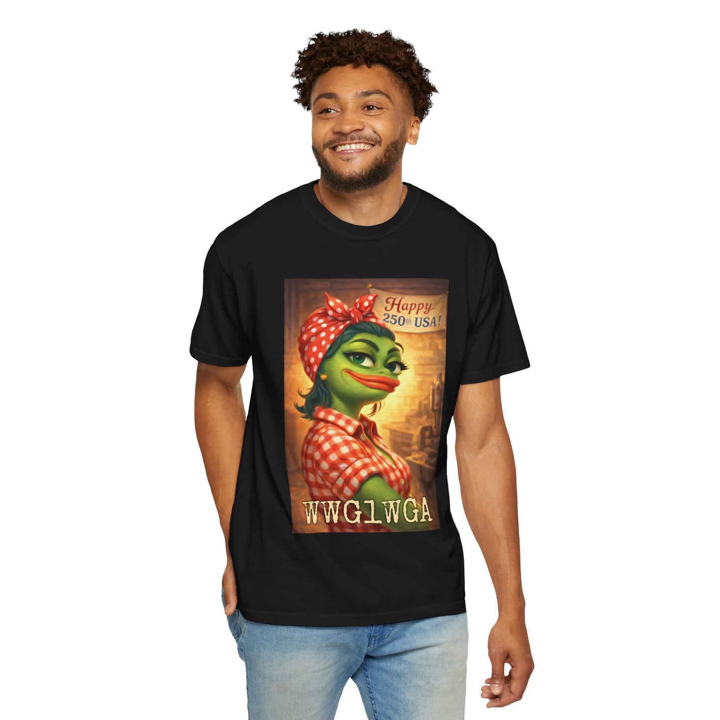 250th Celebration Patriotic T-Shirt — WWG1WGA / MAGA Tribute