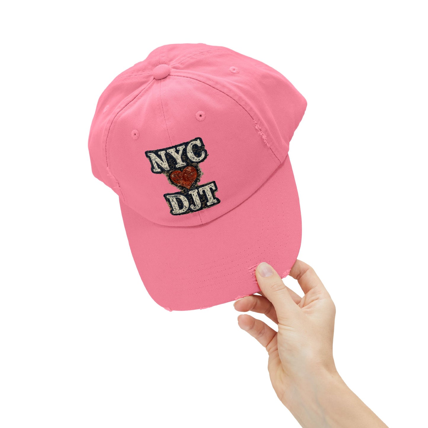 Distressed NYC❤️DJT Vintage Baseball Cap