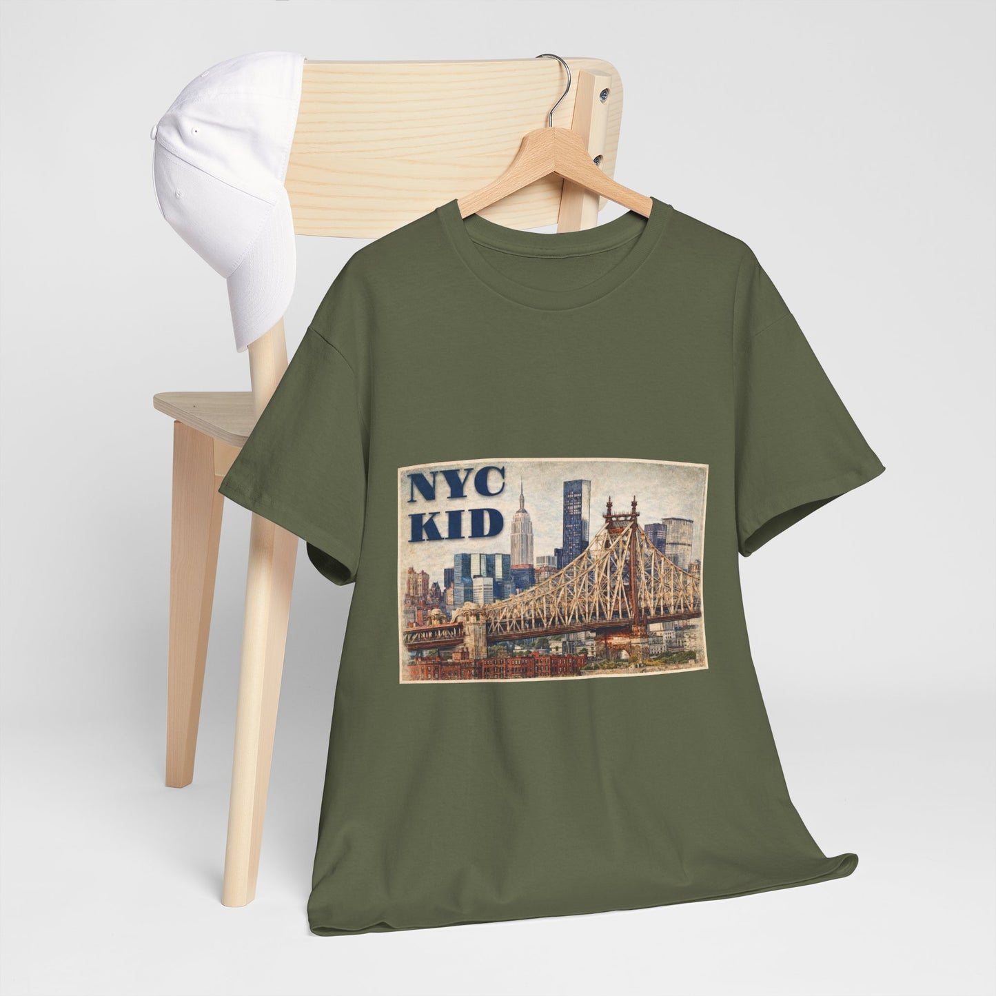 NYC Kid T-Shirt — Vintage Queensboro Bridge New York City Tee
